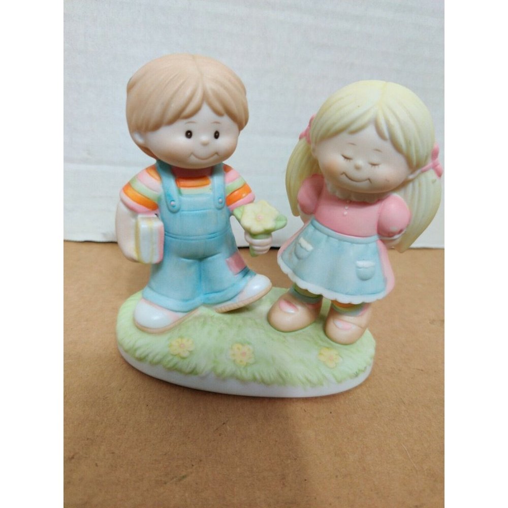 Vintage Jennifer and Josh By Wallace Berrie I Love You Figurine